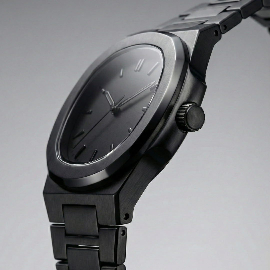 Relógio Nautilus Black Masculino Milano Minimal