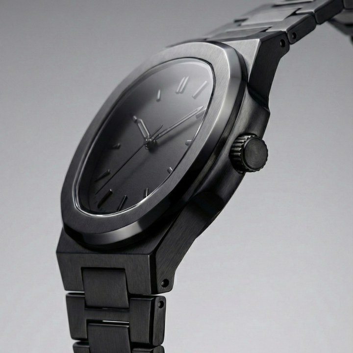 Relógio Nautilus Black Masculino Milano Minimal