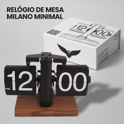 RELÓGIO DE MESA WOODSKULL MILANO MINIMAL